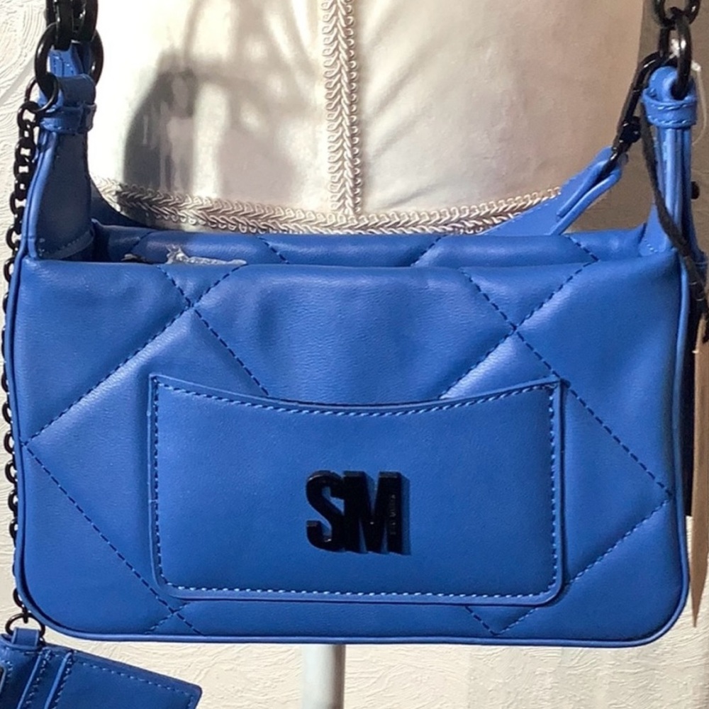 Steve Madden Bvilmaa Sapphire Blue Quilted Crossbody Bag - NWT!